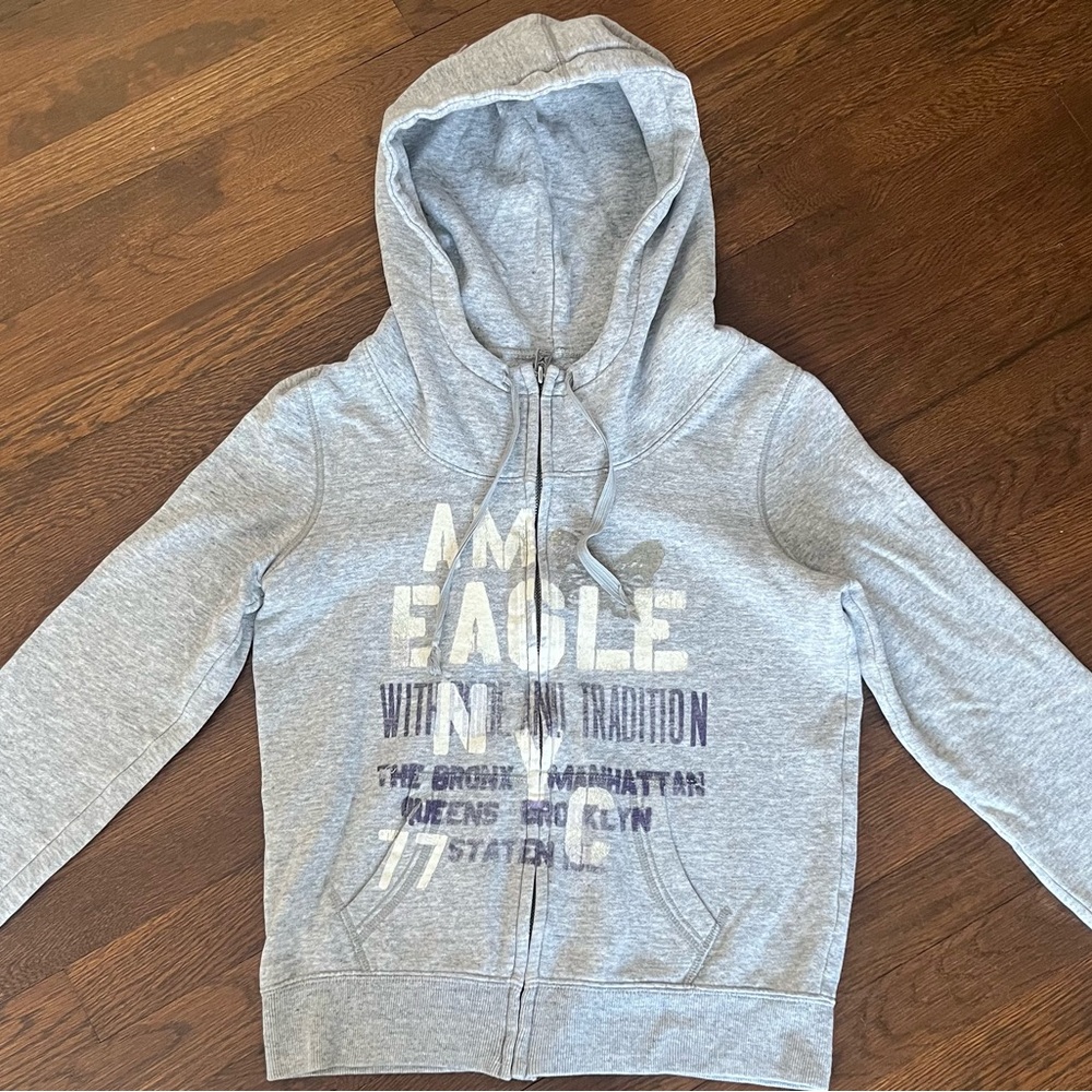 American Eagle Outfitters Gray Kids Hoodie
